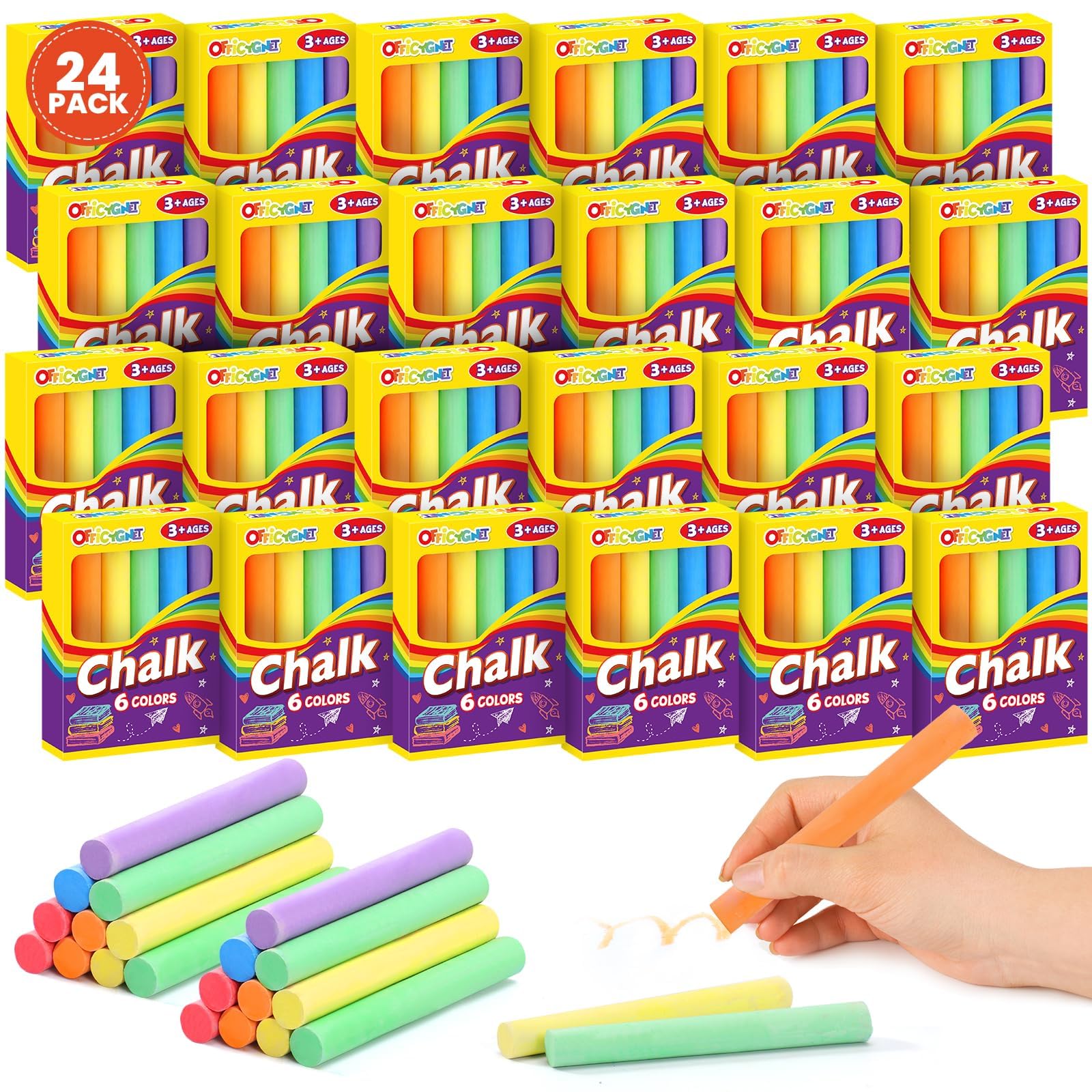 Amazon.com: Officygnet 288 Counts Mini Chalk Set for Kids, Bulk